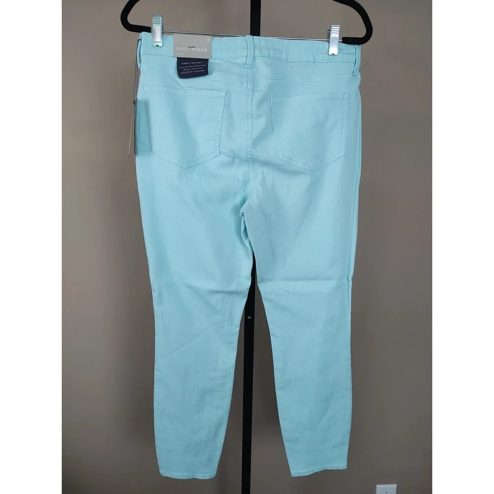 NYDJ For Chicos Light Blue Lift + Tuck 5-Pocket Ankle Jeans - Size 8 NWT‎